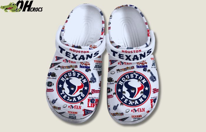 Vibrant design with Houston Texans Crocs
