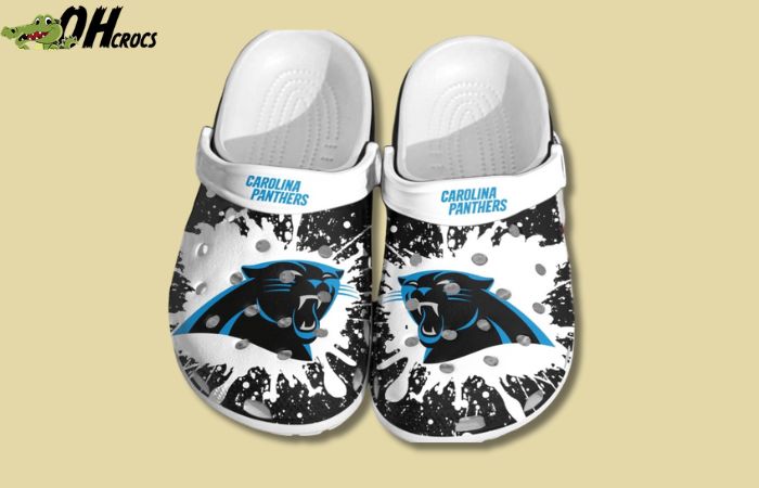 Carolina Panthers Crocs footwear design