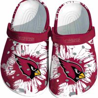 Arizona Cardinals Paint Splatter Graphics Crocs