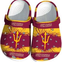 Arizona State Sun Devils Paint Splatter Graphics Crocs