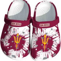 Arizona State Sun Devils Splatter Graphics Crocs