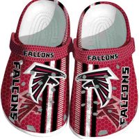 Personalized Atlanta Falcons Splatter Pattern Crocs