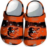 Baltimore Orioles Paint Splatter Graphics Crocs