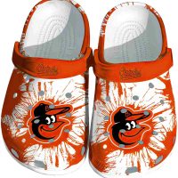 Baltimore Orioles Splatter Graphics Crocs