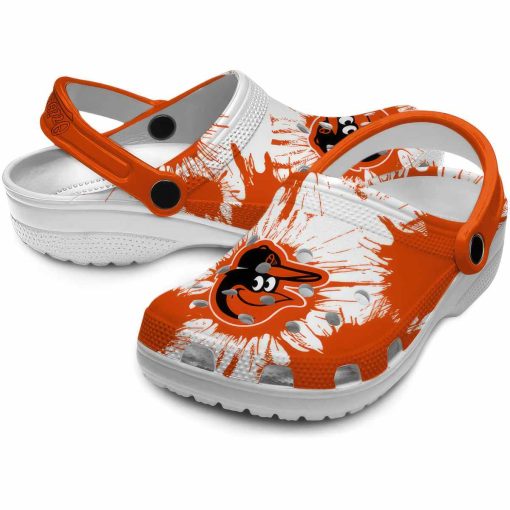 Baltimore Orioles Splatter Graphics Crocs