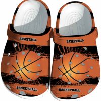 Basketball Paint Splatter Graphics Crocs