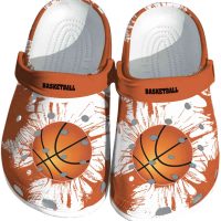 Basketball Splatter Graphics Crocs