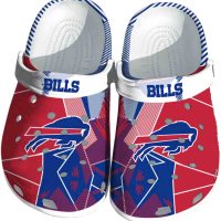 Buffalo Bills Geometric Background Crocs
