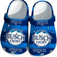 Busch Light Paint Splatter Graphics Crocs