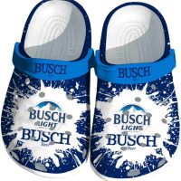 Busch Light Splash Art Crocs