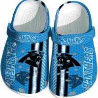 Carolina Panthers Contrasting Stripes Crocs