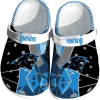 Carolina Panthers Geometric Background Crocs