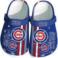 Chicago Cubs Contrasting Stripes Crocs