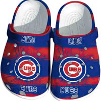 Chicago Cubs Paint Splatter Graphics Crocs