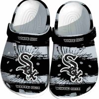 Chicago White Sox Paint Splatter Graphics Crocs