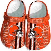 Personalized Cleveland Browns Star-Spangled Side Pattern Crocs