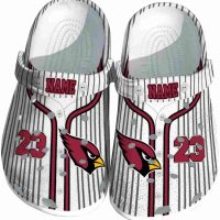 Custom Arizona Cardinals Pinstripe Pattern Crocs