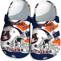 Custom Auburn Tigers Football Helmet Crocs