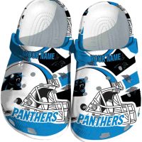 Custom Carolina Panthers Football Helmet Crocs