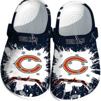 Custom Chicago Bears Splash Pattern Crocs