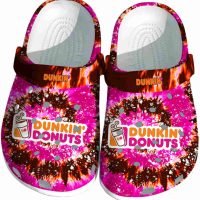 Custom Dunkin Donuts Radiant Burst Effect Crocs