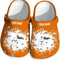Custom Halloween Splatter Background Crocs