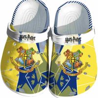 Custom Harry Potter Geometric Background Crocs