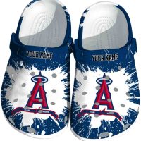 Custom Los Angeles Angels Splash Pattern Crocs