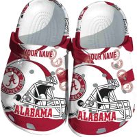 Customized Alabama Crimson Tide Football Helmet Crocs
