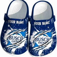 Customized Busch Light Abstract Splash Pattern Crocs
