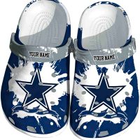 Dallas Cowboys Paint Splatter Graphics Crocs