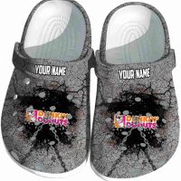 Customized Dunkin Donuts Cracked Ground Texture Crocs