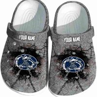 Customized Penn State Nittany Lions Cracked Ground Texture Crocs