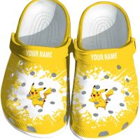 Customized Pokemon Splatter Background Crocs