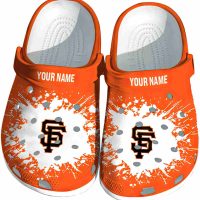 Customized San Francisco Giants Splatter Background Crocs