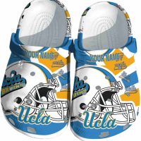Customized UCLA Bruins Football Helmet Crocs
