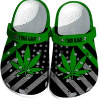 Customized Weed Star-Spangled Graphic Crocs