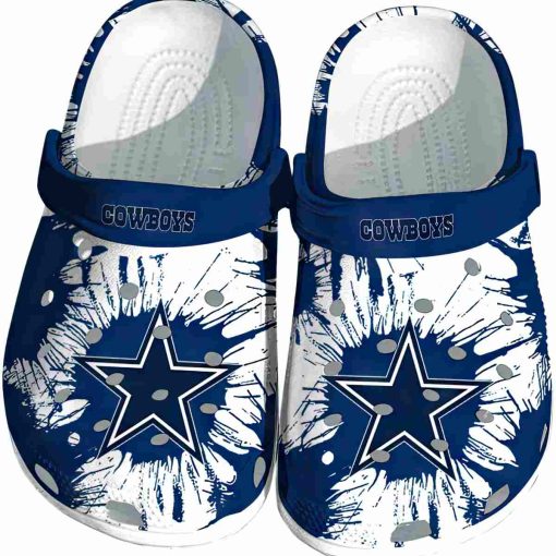 Dallas Cowboys Splatter Graphics Crocs