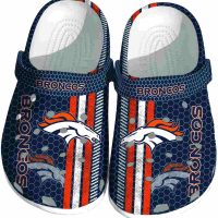 Denver Broncos Contrasting Stripes Crocs