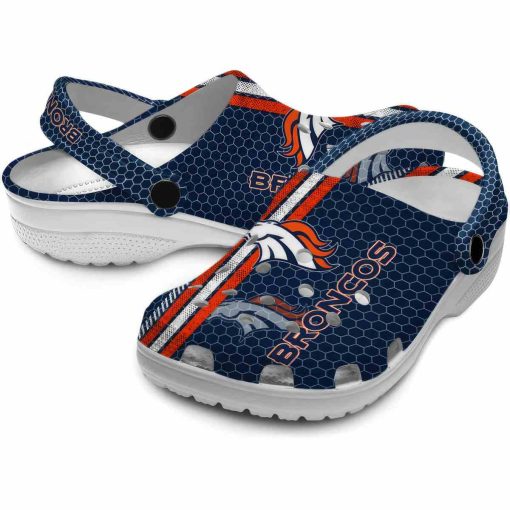 Denver Broncos Contrasting Stripes Crocs