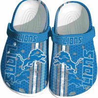 Detroit Lions Contrasting Stripes Crocs