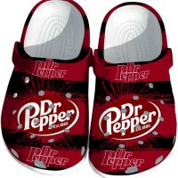 Dr Pepper Paint Splatter Graphics Crocs