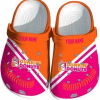 Dunkin Donuts Baseball Motif Crocs
