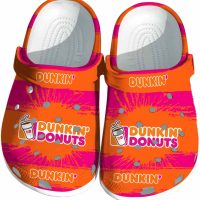 Dunkin Donuts Paint Splatter Graphics Crocs