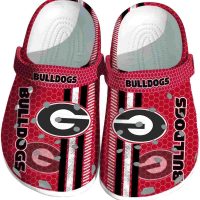 Georgia Bulldogs Contrasting Stripes Crocs