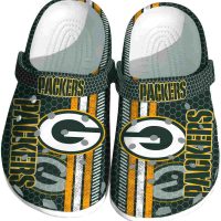Green Bay Packers Contrasting Stripes Crocs