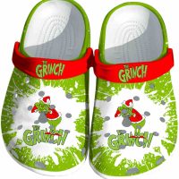Grinch Splash Art Crocs