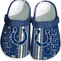 Indianapolis Colts Contrasting Stripes Crocs