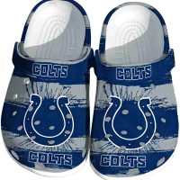 Indianapolis Colts Paint Splatter Graphics Crocs