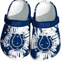 Indianapolis Colts Splatter Graphics Crocs
